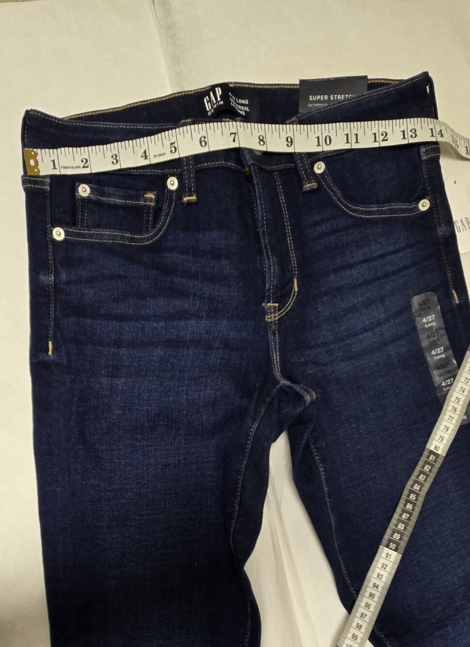 NWT Gap Denim Mide Rise Jeans Blue Women's Size 4 - Picture 5 of 10